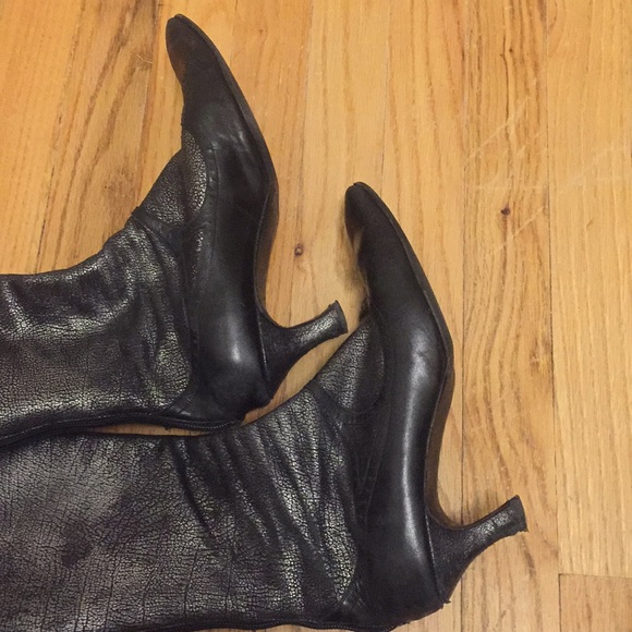 Black Mary Jane Boots - Picture 4 of 5